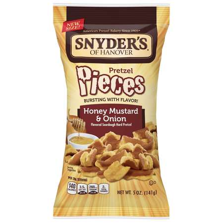 SNYDERS OF HANOVER Snyder's Of Hanover Honey Mustard & Onion Pretzel Pieces 5 oz., PK8 111813